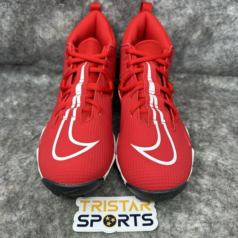 Nike Alpha Menace Shark 3 Football Cleats Mens Size 9 Red White CV0582-616